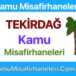 TEKİRDAĞ Kamu Misafirhaneleri